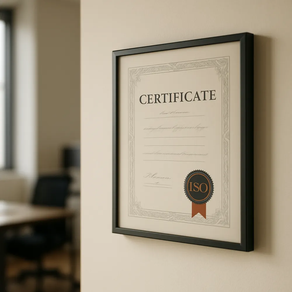 Vitrine de certificações
